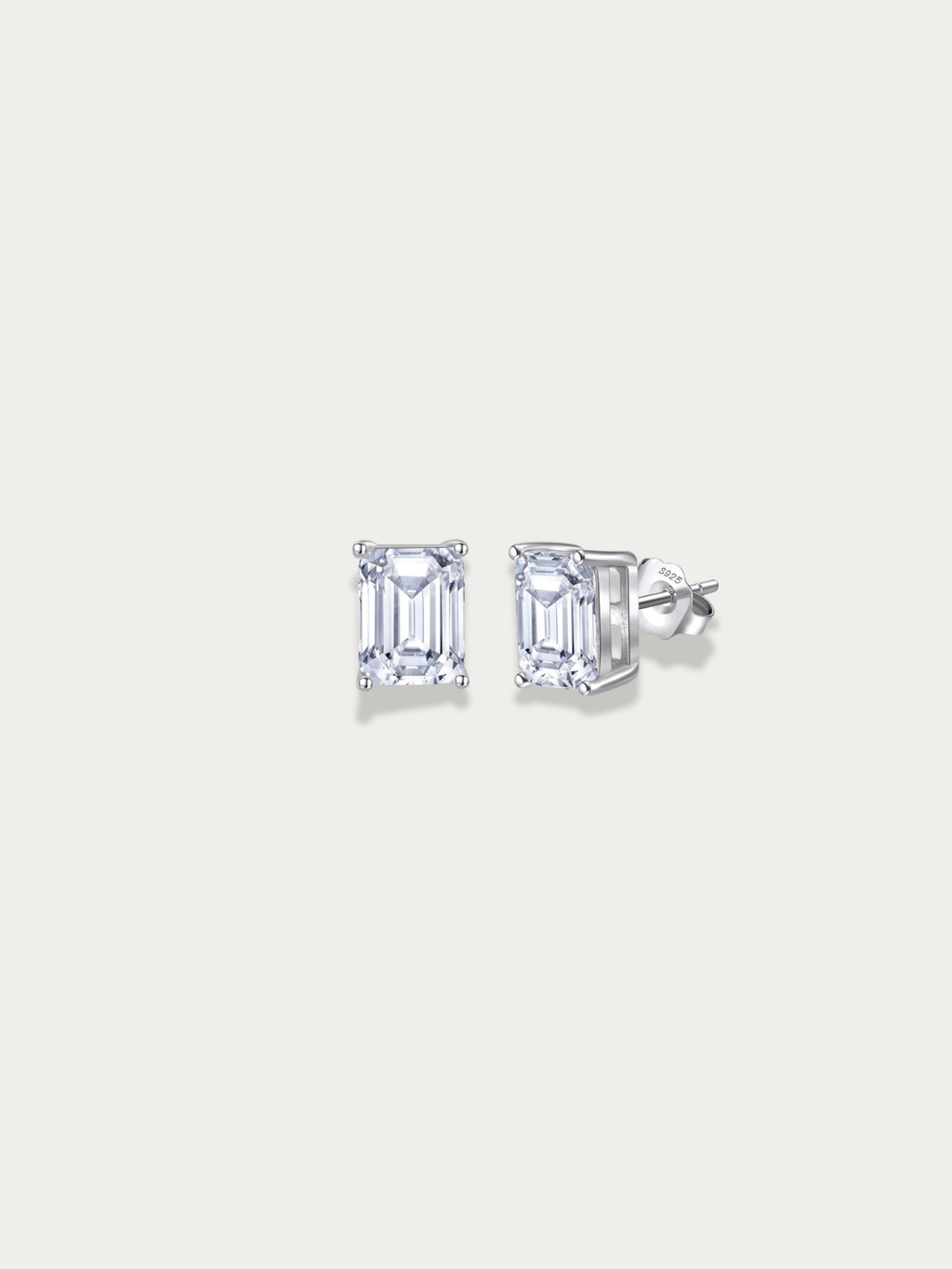Alix Eternal Brilliance Stud Earring – Baguette Cut - Minimalist Lab