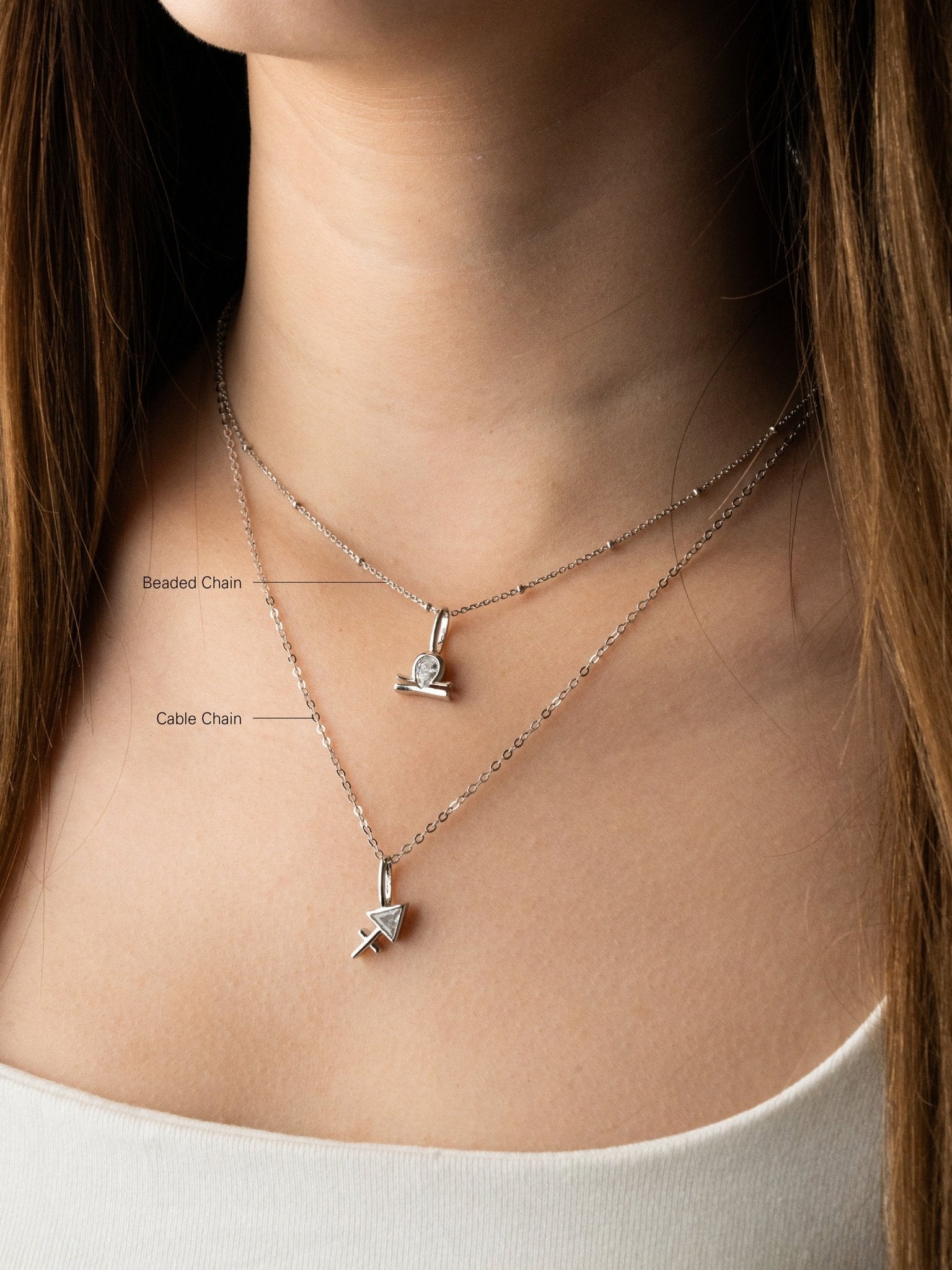 ASTRA Zodiac Sterling Silver Necklace - Minimalist Lab