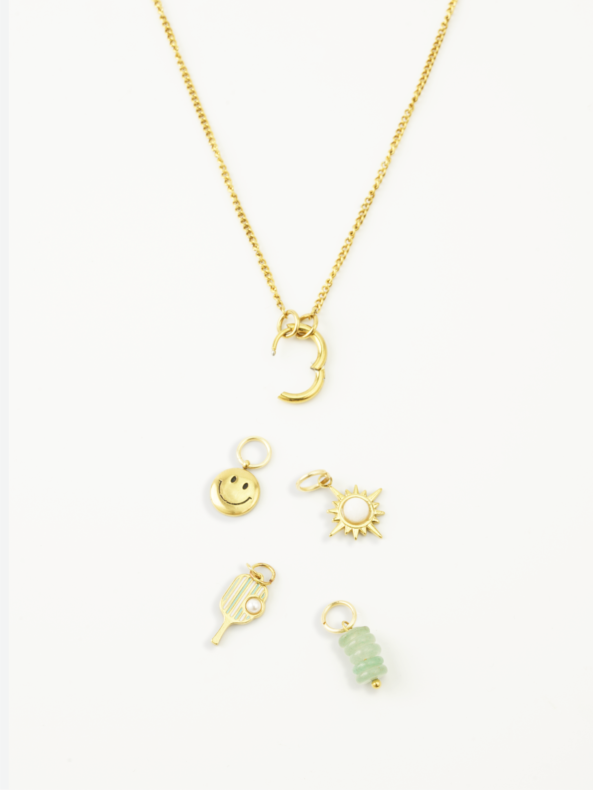 Aventurine crystal charm for necklace