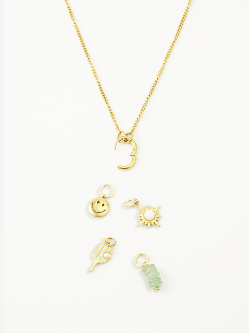 Aventurine crystal charm for necklace