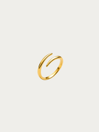 Avery Open Wrap Ring in polished gold titanium