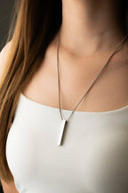 Bar Box Chain Engravable Pendant Necklace - Minimalist Lab