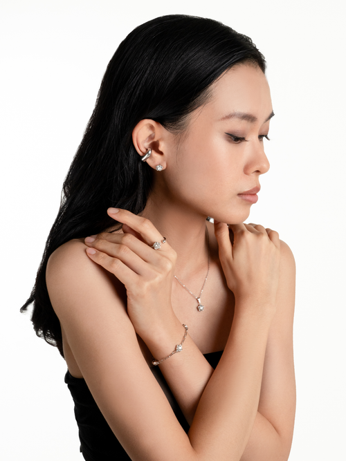 Belle Rose Bracelet worn on wrist