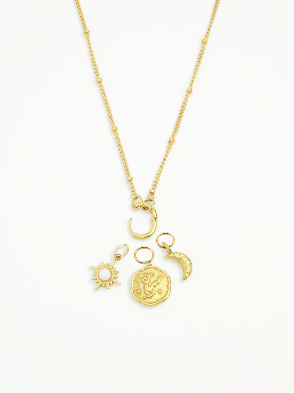 Personalised Capricorn charm stainless steel everyday wear