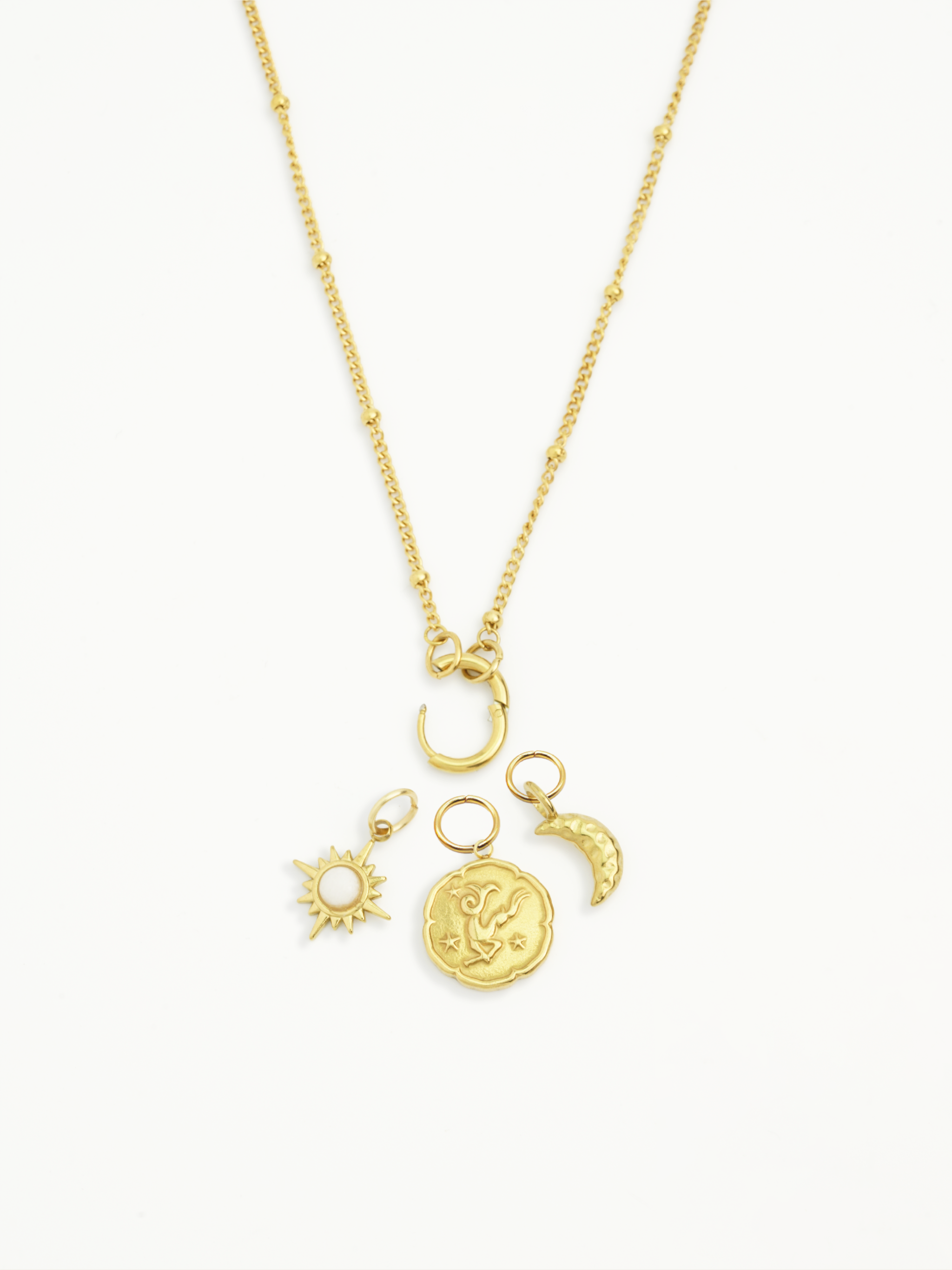 Personalised Capricorn charm stainless steel everyday wear
