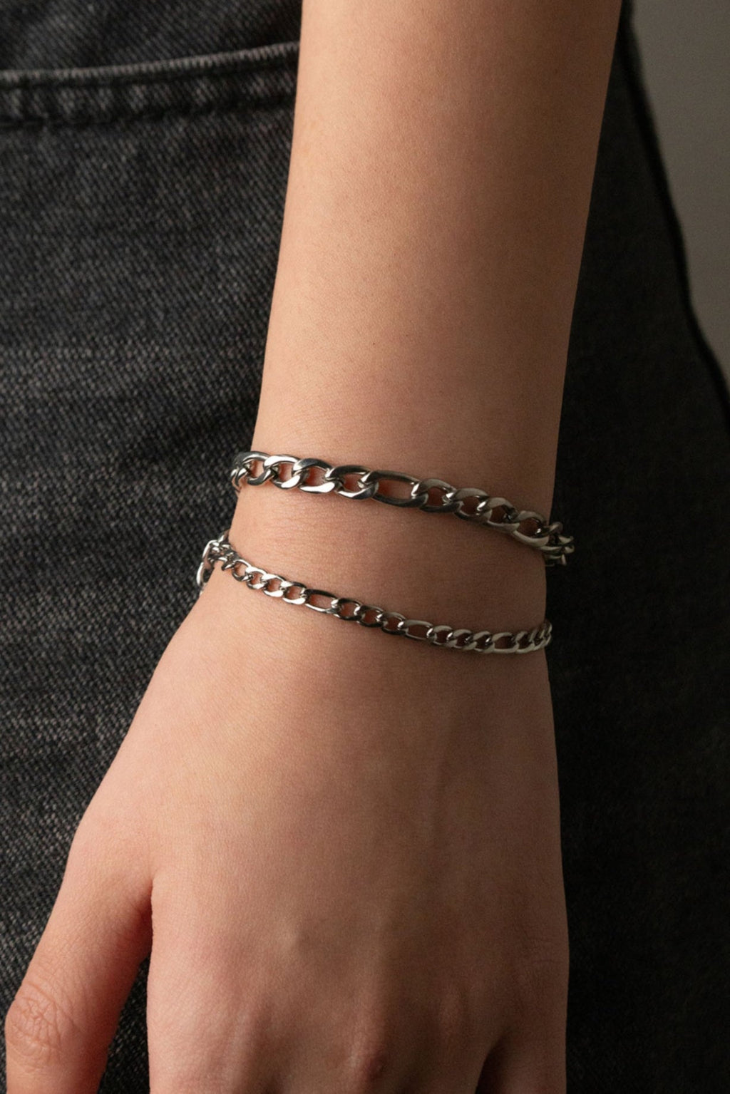 classic Figaro chain bracelet everyday wear