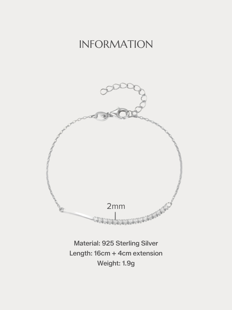 claude cable tennis bracelet infographic