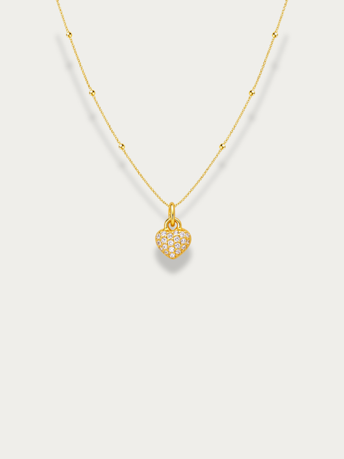gold heart necklace malaysia