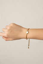 Golden Clover Duo Adjustable Bracelet - Minimalist Lab