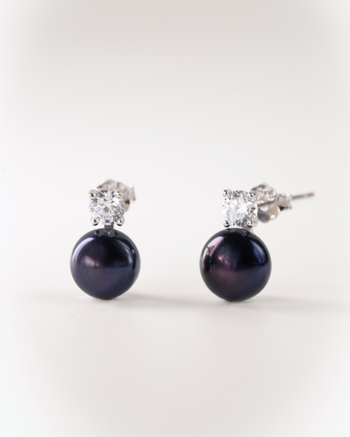 colette blue pearl stud earrings 925 silver malaysia