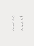 Profile view of COREY Cascade Diamond Ear Studs