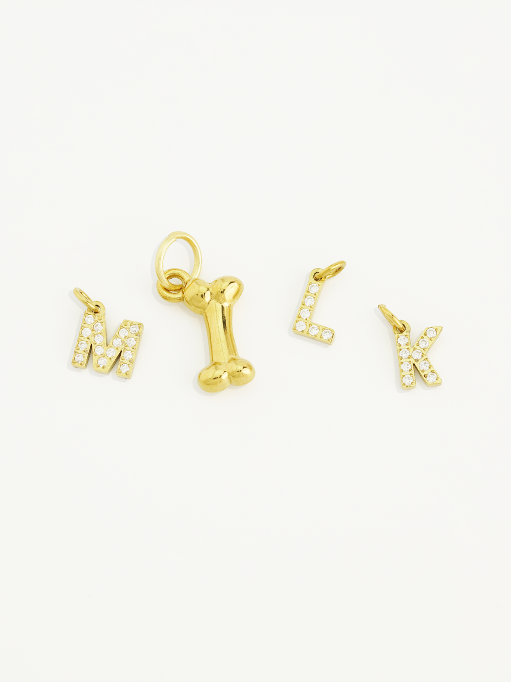 Mini alphabet charm for personalised jewellery gifting