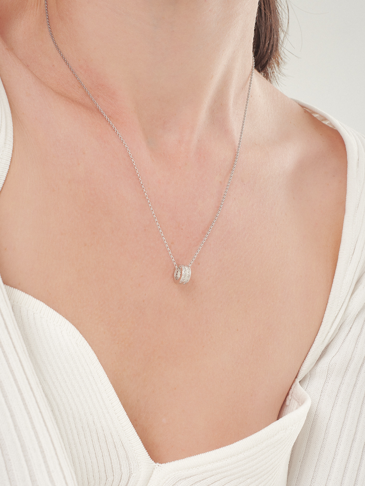 Danielle rolling stones sterling silver necklace