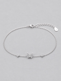 Daydreamer CZ Butterfly Charm Bracelet side profile showing charm placement"