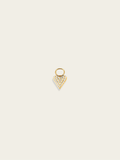 Diamond heart charm 18K gold plated stainless steel DIY jewellery