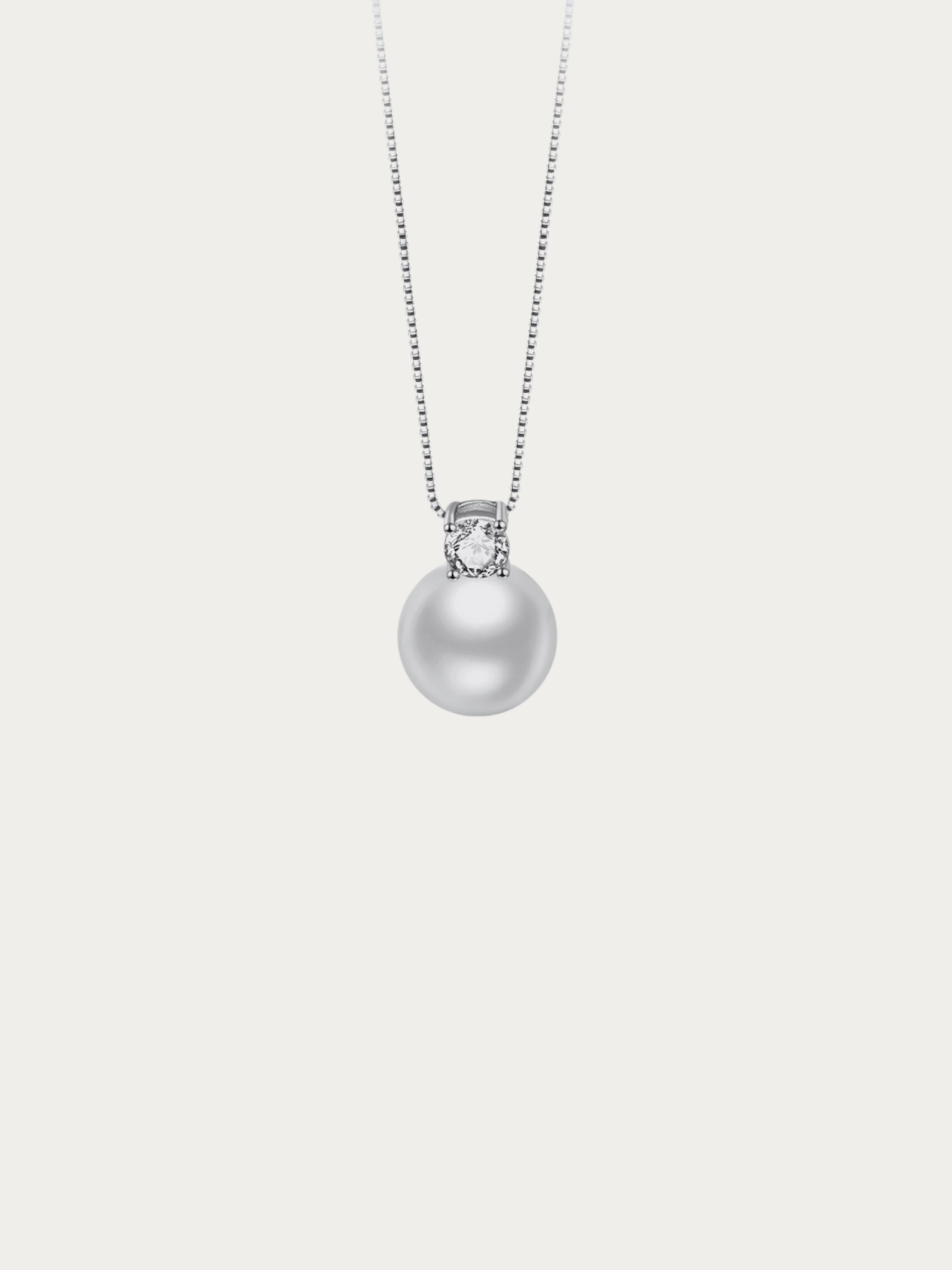 Diana grey pearl necklace