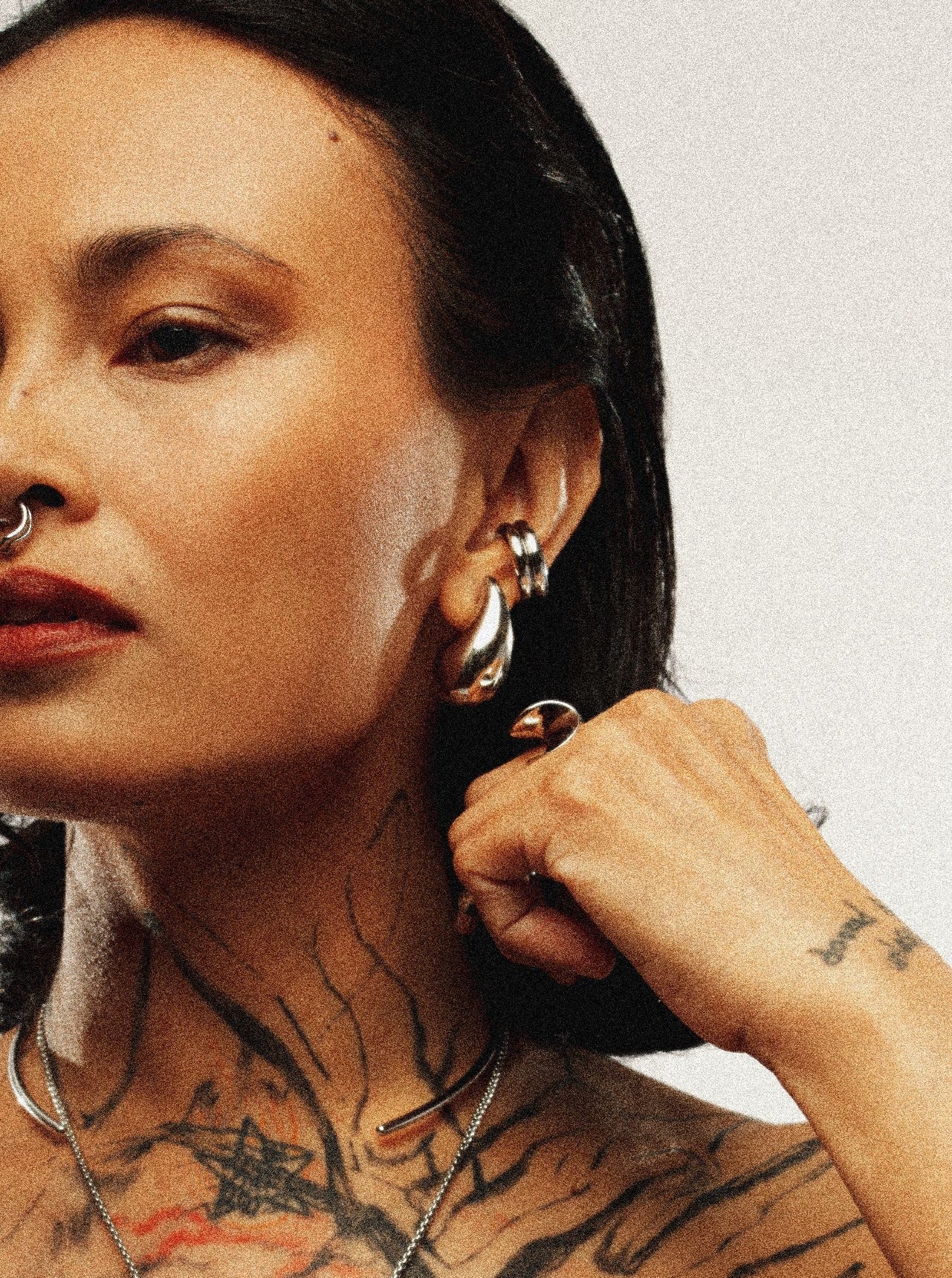 diva droplet earrings titanium malaysia statement design