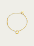 DIY mini rolo bracelet 18K gold plated stainless steel adjustable