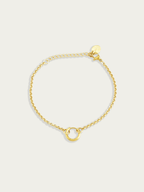 DIY mini rolo bracelet 18K gold plated stainless steel adjustable
