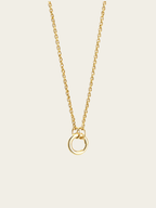 DIY short rolo necklace 18K gold plated stainless steel 45cm