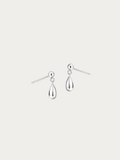 Dylan Droplet Stud Earrings pair with mirror-polished teardrop charm
