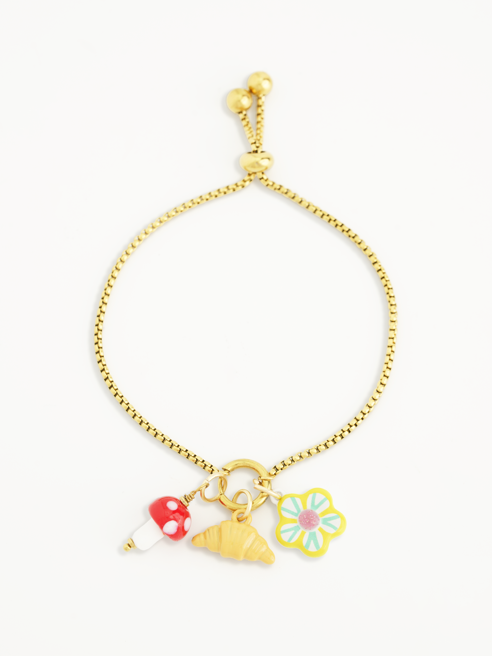 Handmade enamel flower charm accessory