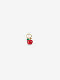 Enamel red apple charm 18K gold plated stainless steel