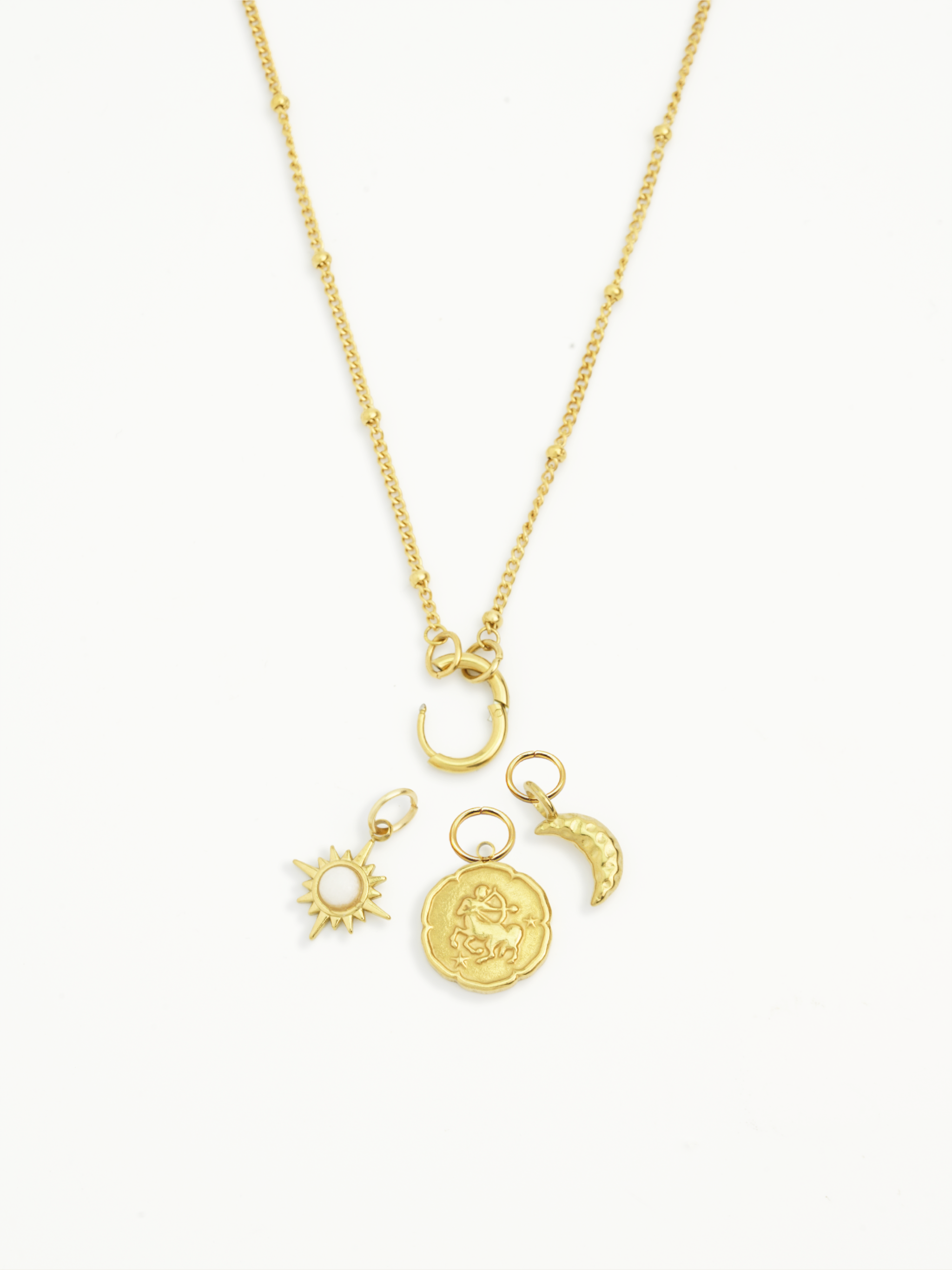 Engraved Sagittarius charm for bracelet necklace