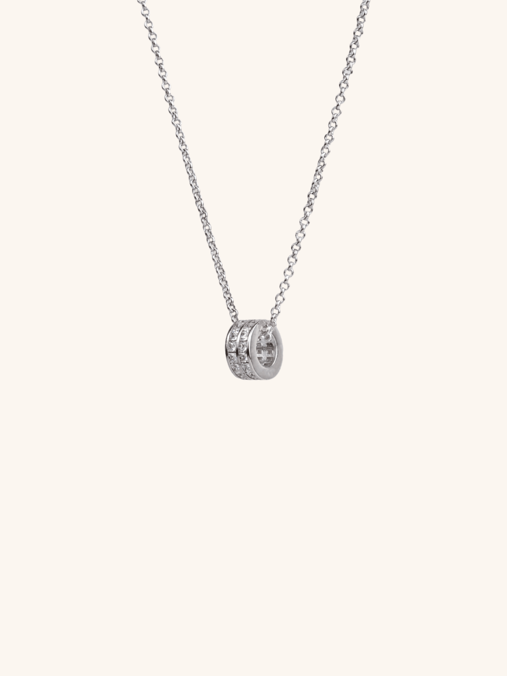 Minimalist rolling stones necklace