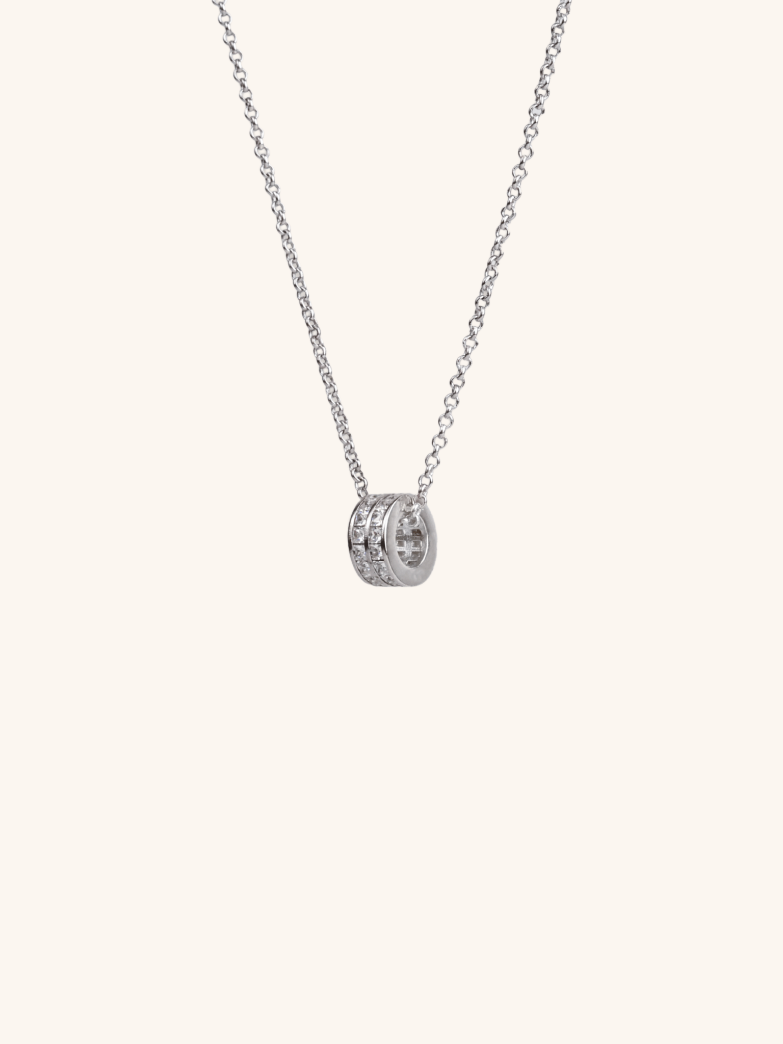 Minimalist rolling stones necklace