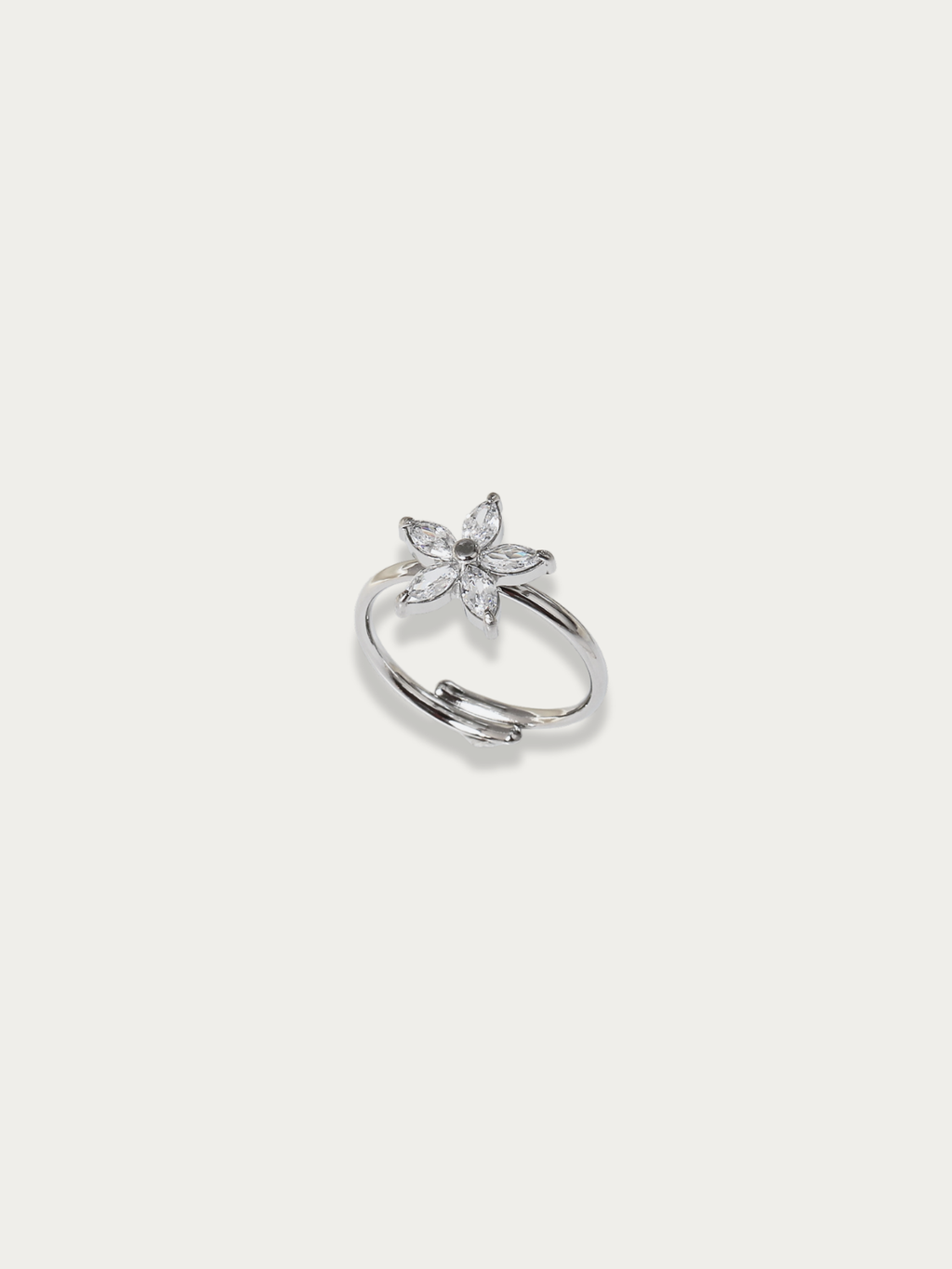 cz flower adjustable ring malaysia