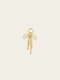 Flowing ribbon charm 18K gold plated stainless steel DIY jewellery