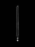 Clasp closure detail on Freshwater Pearl Hibiscus Layered Necklace