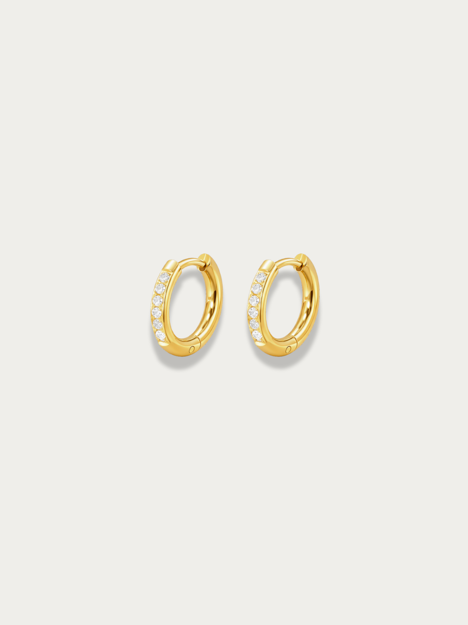 Giovanna essential CZ huggie earrings