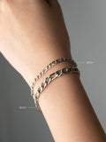 gold Figaro chain bracelet stainless steel