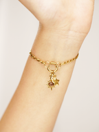 Gold Figaro charm bracelet Malaysia