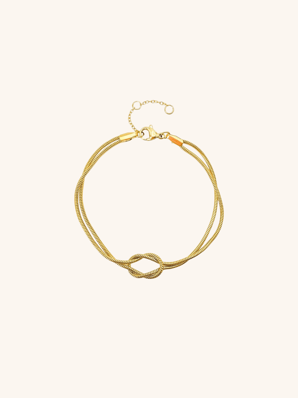 gold snake chain bracelet minimalist style