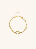 gold snake chain bracelet minimalist style