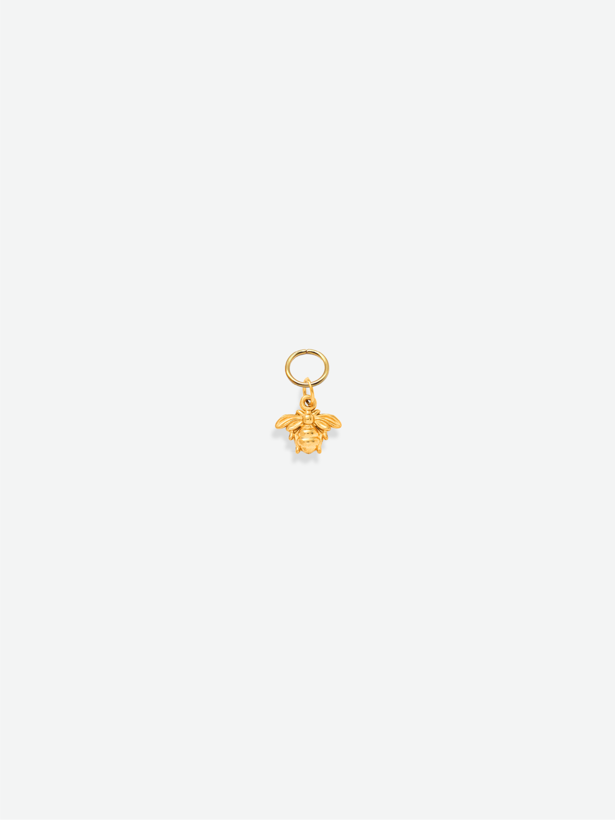 Golden honey bee charm 18K gold plated stainless steel