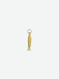 Golden sardine fish charm 18K gold plated stainless steel