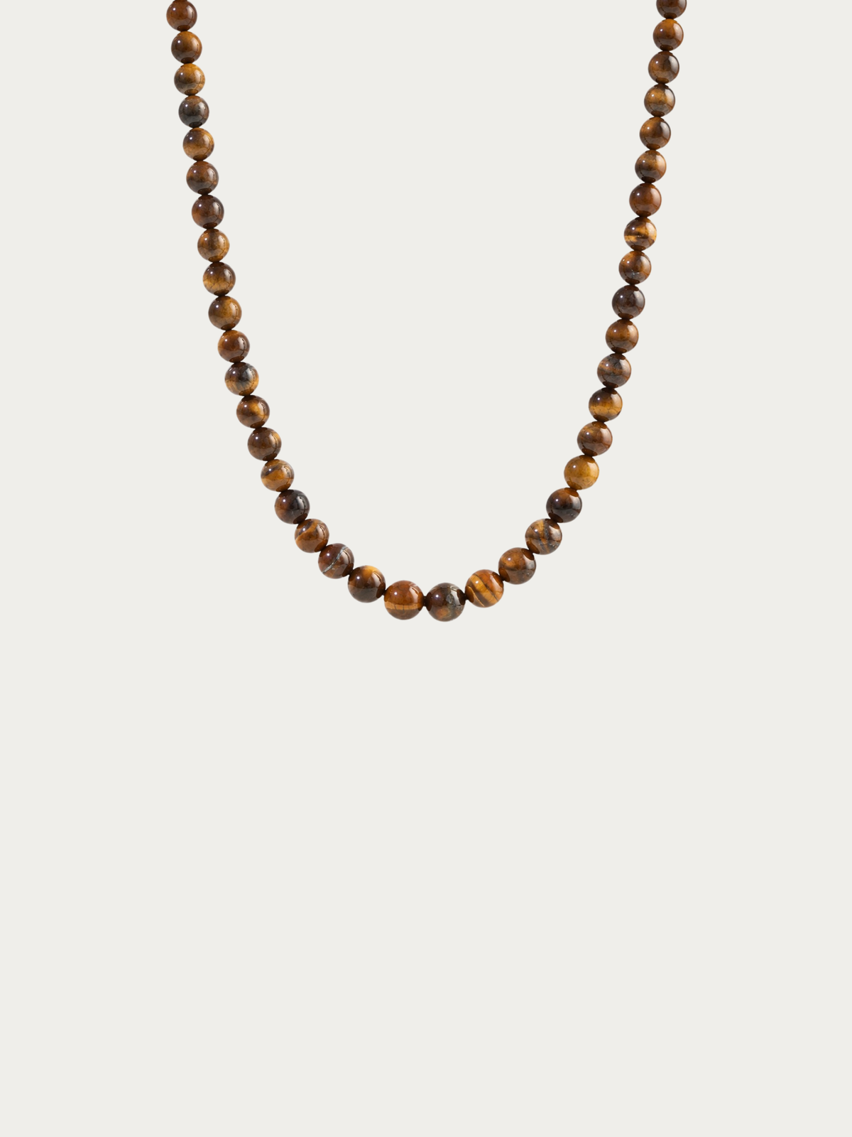 Grounded Tiger's Eye Necklace with natural gemstone beads