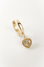 heart earrings movement subtle sparkle