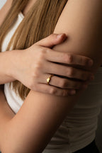 Heart Chain Ring - Minimalist Lab