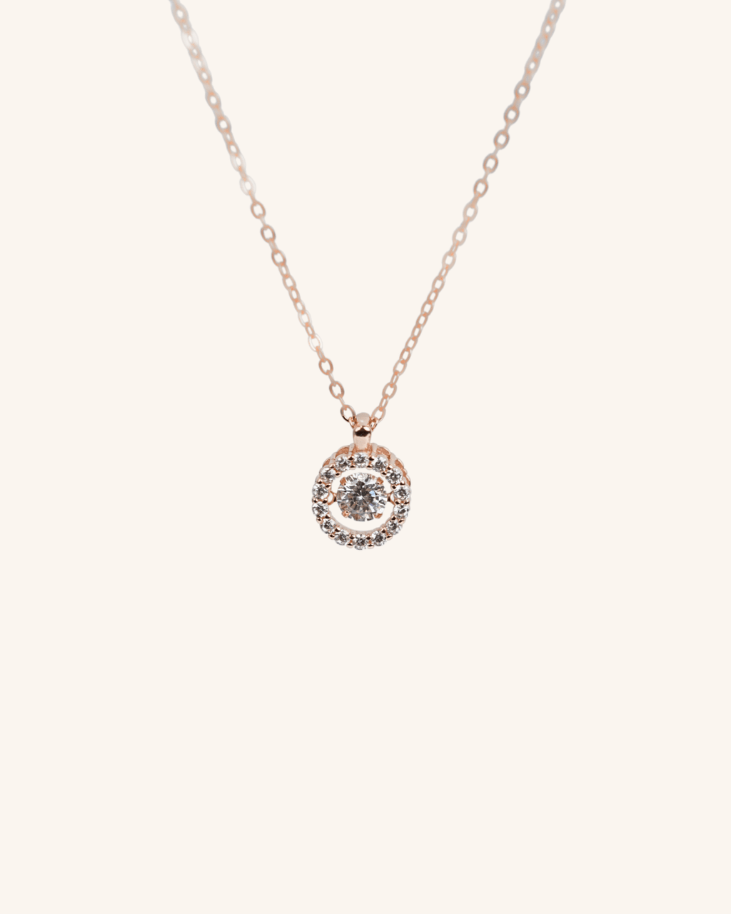 Romantic dancing diamond necklace gift