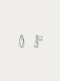 Illume Drop Earrings 925 sterling silver showing front open teardrop and back butterfly closure
