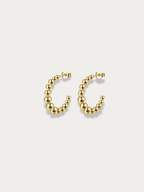 josie dome polished beaded earrings