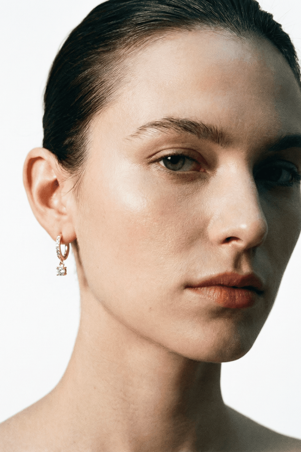 lightweight titanium huggie earrings daily wear