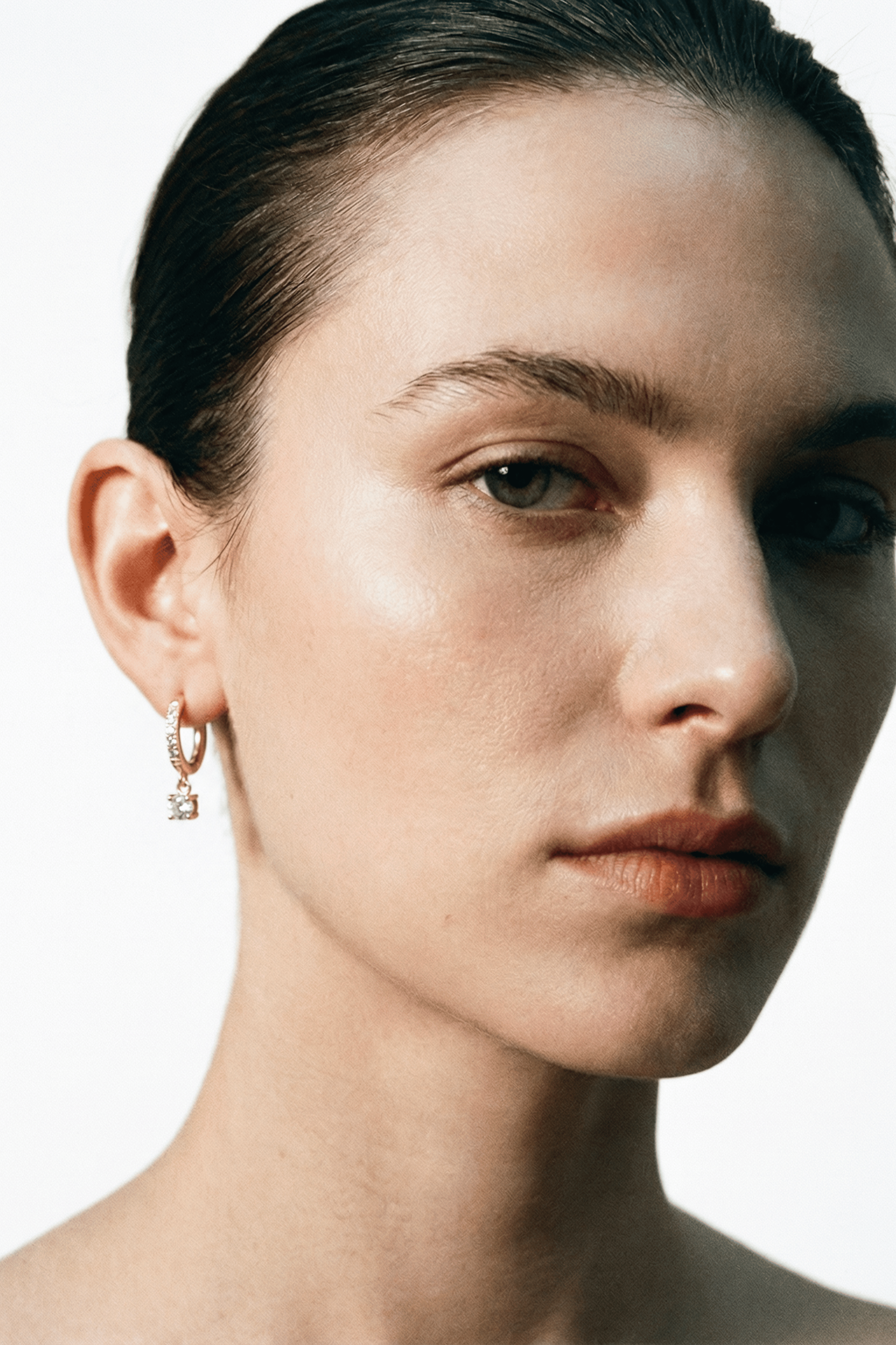 lightweight titanium huggie earrings daily wear