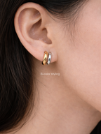 lightweight titanium hoop earrings