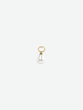 Luna drop pearl charm 18K gold plated stainless steel